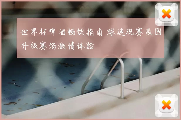 世界杯啤酒畅饮指南 球迷观赛氛围升级赛场激情体验