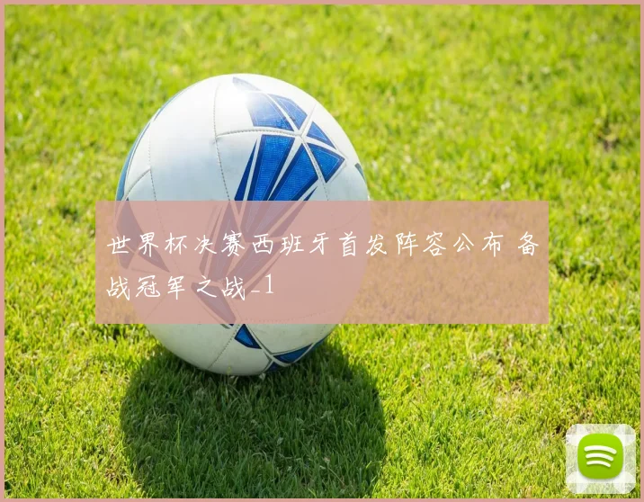 世界杯决赛西班牙首发阵容公布 备战冠军之战_1
