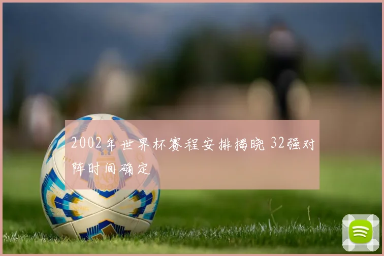 2002年世界杯赛程安排揭晓 32强对阵时间确定