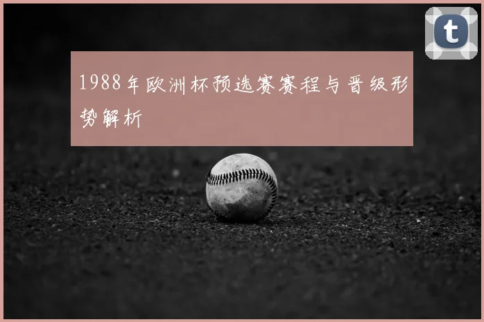 1988年欧洲杯预选赛赛程与晋级形势解析